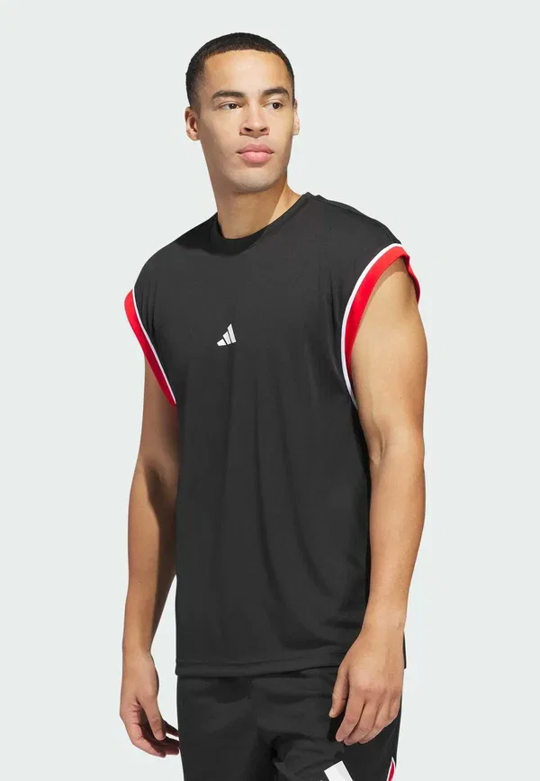 Футболка Adidas Performance, черный/красный