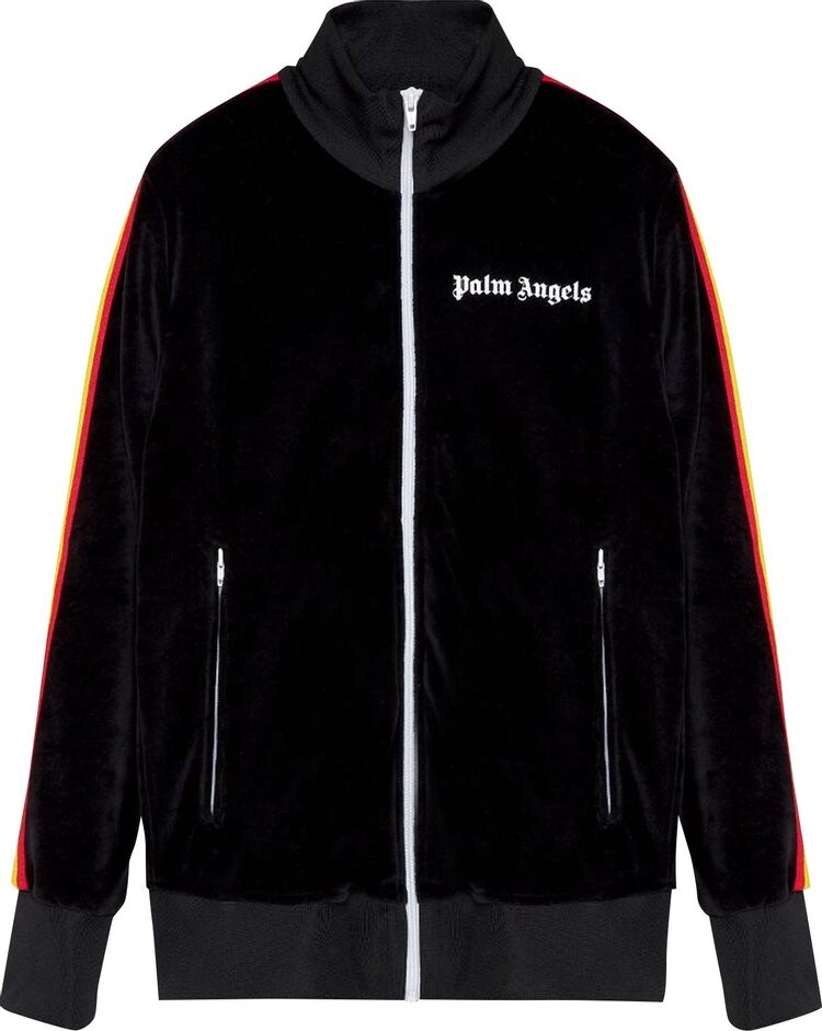 

Куртка Palm Angels PA Rainbow Chenille Track Jacket 'Black', черный