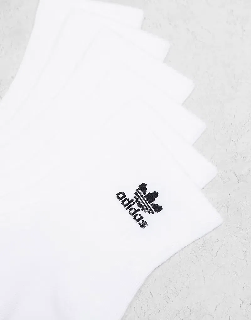 Носки низкие 6 шт Adidas Originals, белый — фото 2