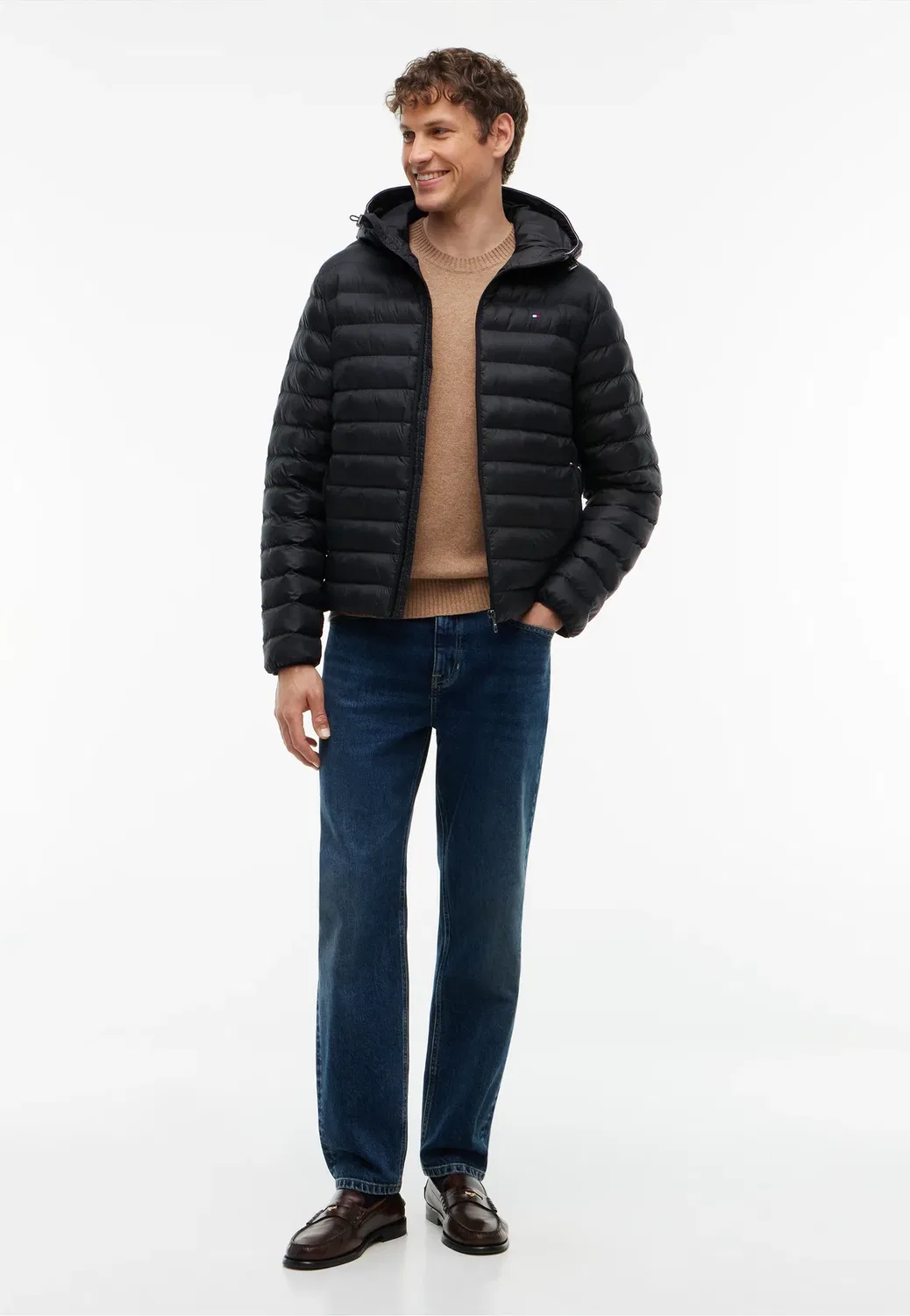 Основные предметы гардероба - легкая куртка Tommy Hilfiger, Black — фото 2