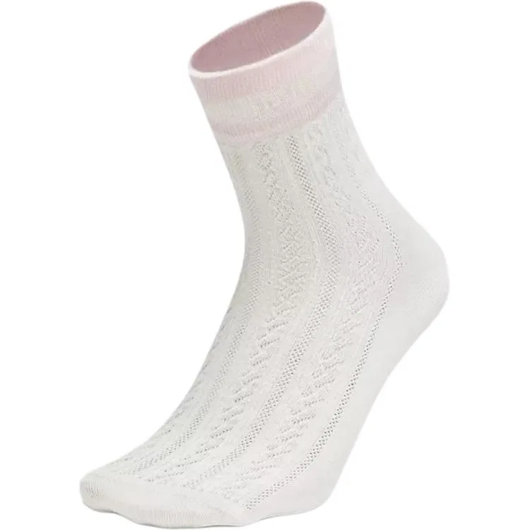 Детские носки до щиколотки 1 пара Lululemon, Light Ivory White Porcelain Pink