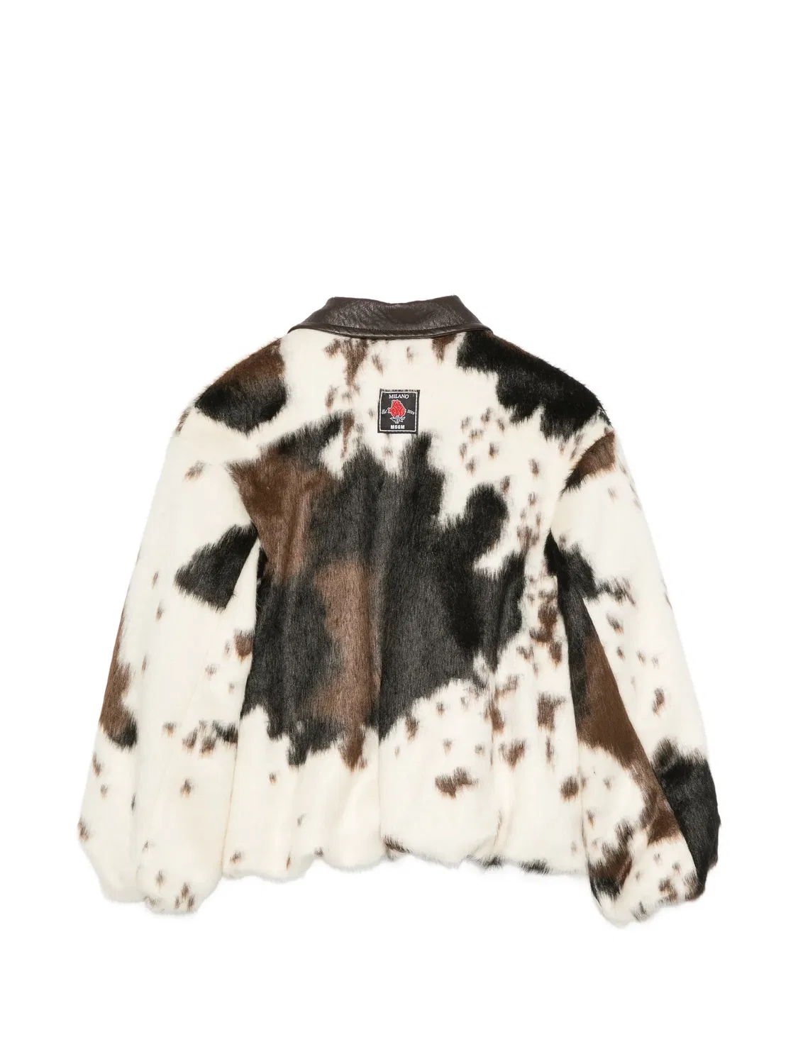 Куртка на молнии с анималистичным принтом Msgm Kids, белый — фото 2