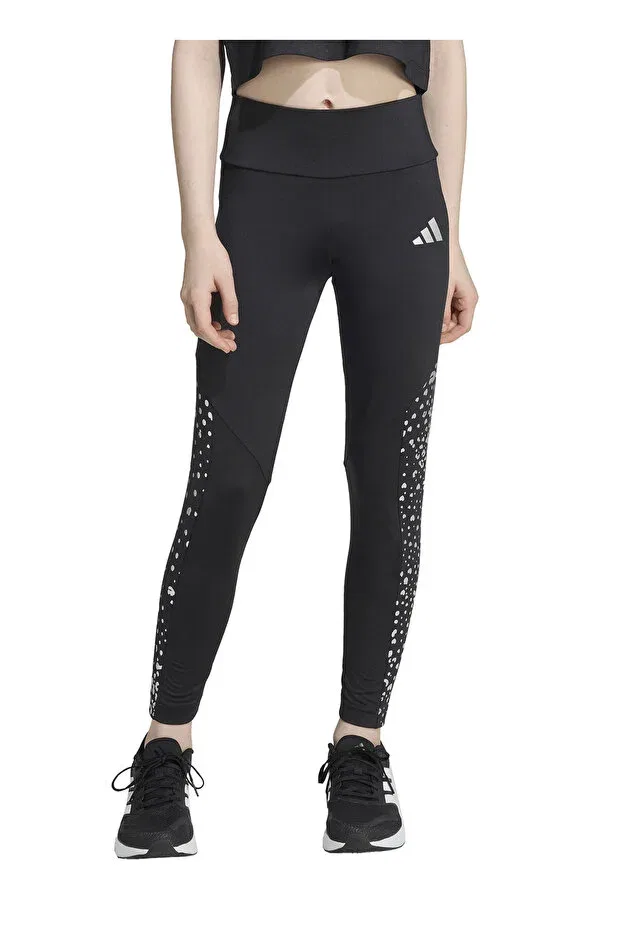 Детские спортивные леггинсы для девочек однотонные Adidas, Black — фото 2