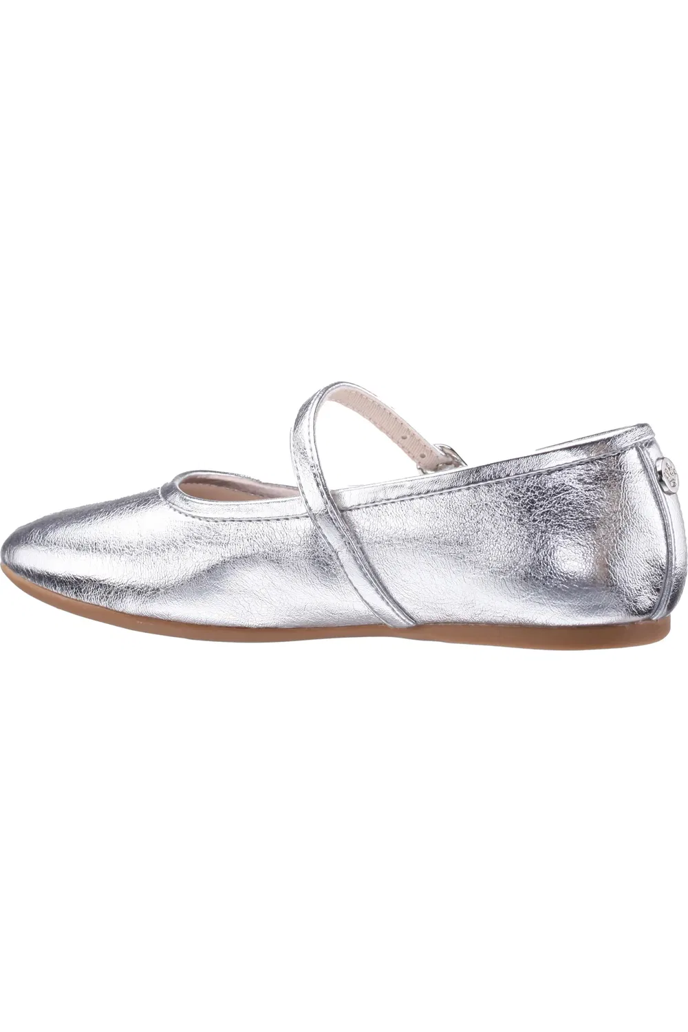 Детские туфли Мэри Джейн на плоской подошве Nina, Silver Metallic — фото 2