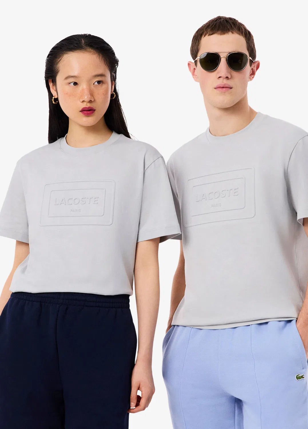 Футболка Lacoste Classic Fit, серая — фото 2
