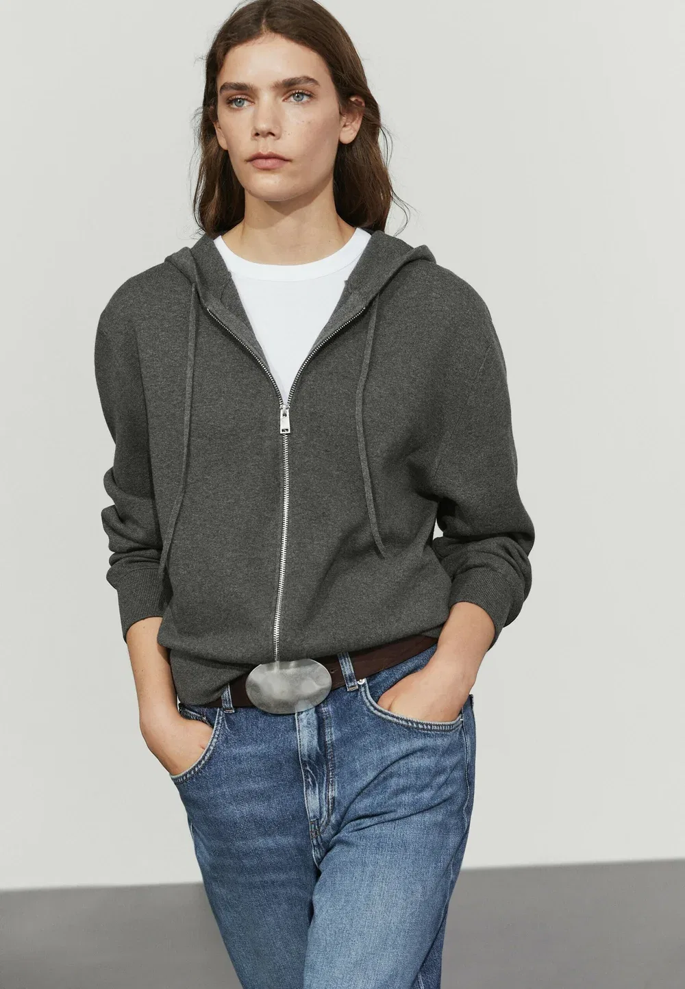 Кардиган Massimo Dutti, Grey