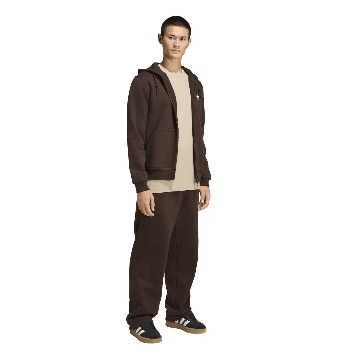 Мужская футболка с принтом Trefoil Essentials adidas, Beige — фото 3