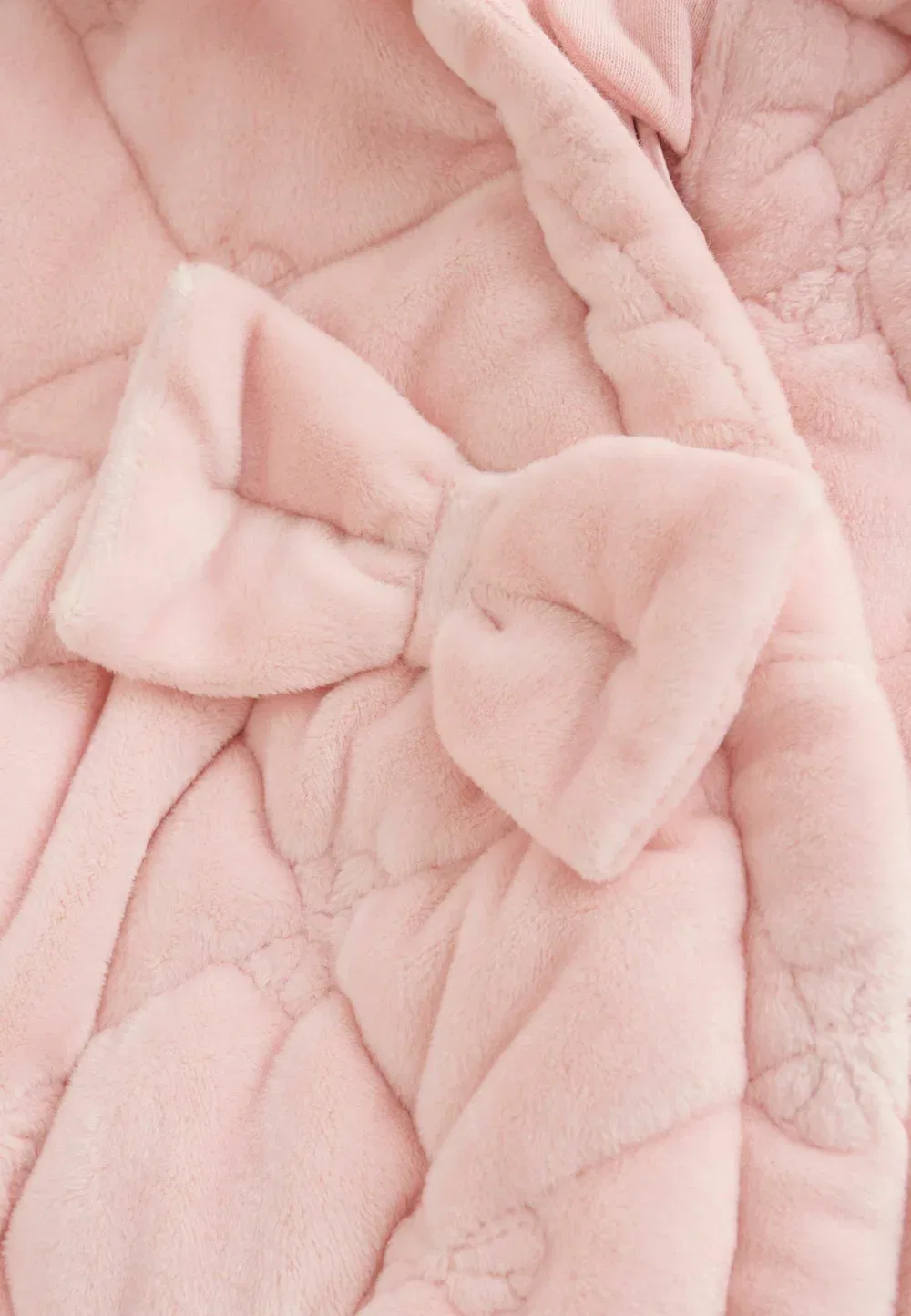 Детский стеганый комбинезон стандартного кроя Next, Pink Velour Zip Through — фото 2