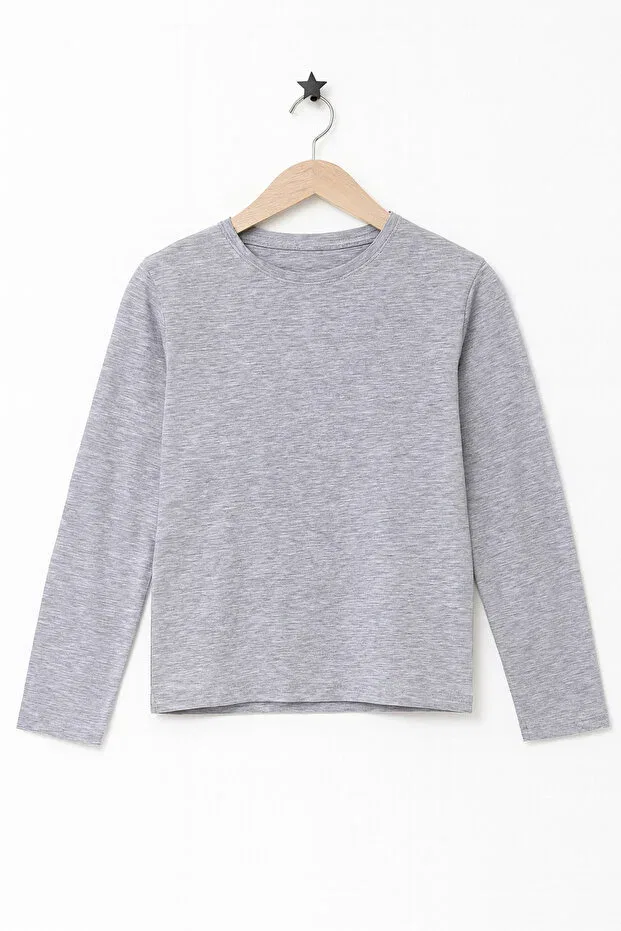 Детская футболка с длинным рукавом Kurgan Tekstil, Gray