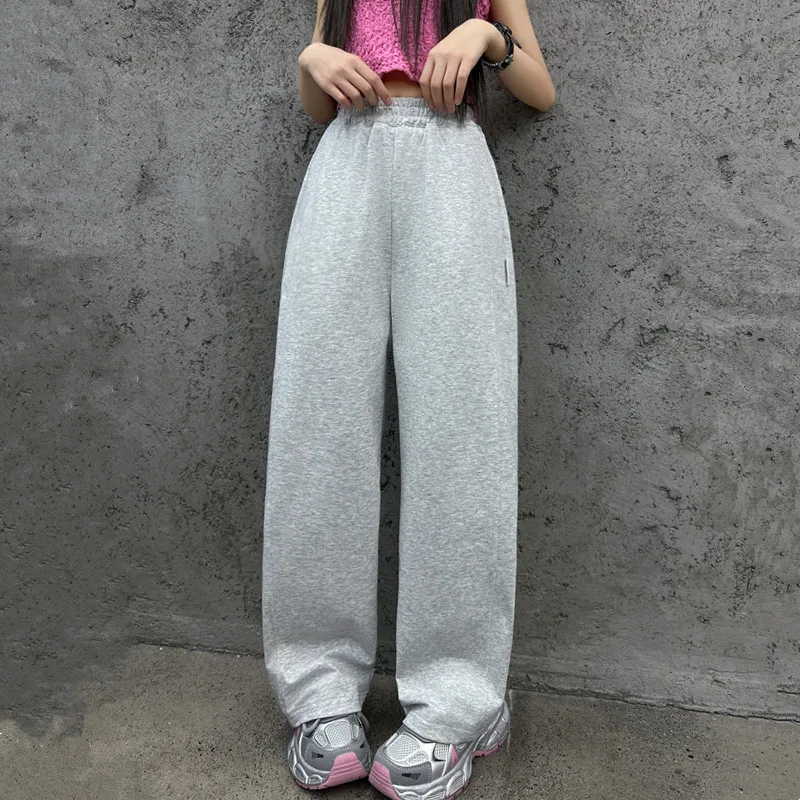 Детские трикотажные спортивные штаны для мальчиков, серые, Knitted Sweatpants Teenagers, YALU — фото 3
