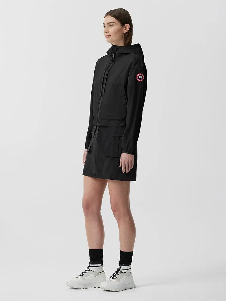 Ветровка кроп CANADA GOOSE, Black — фото 2