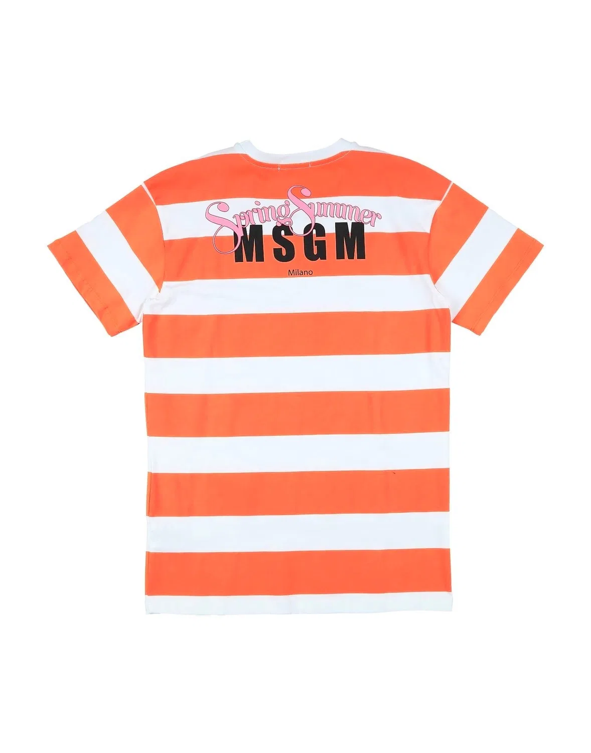 Детское платье для девочек с принтом Msgm, оранжевый — фото 2