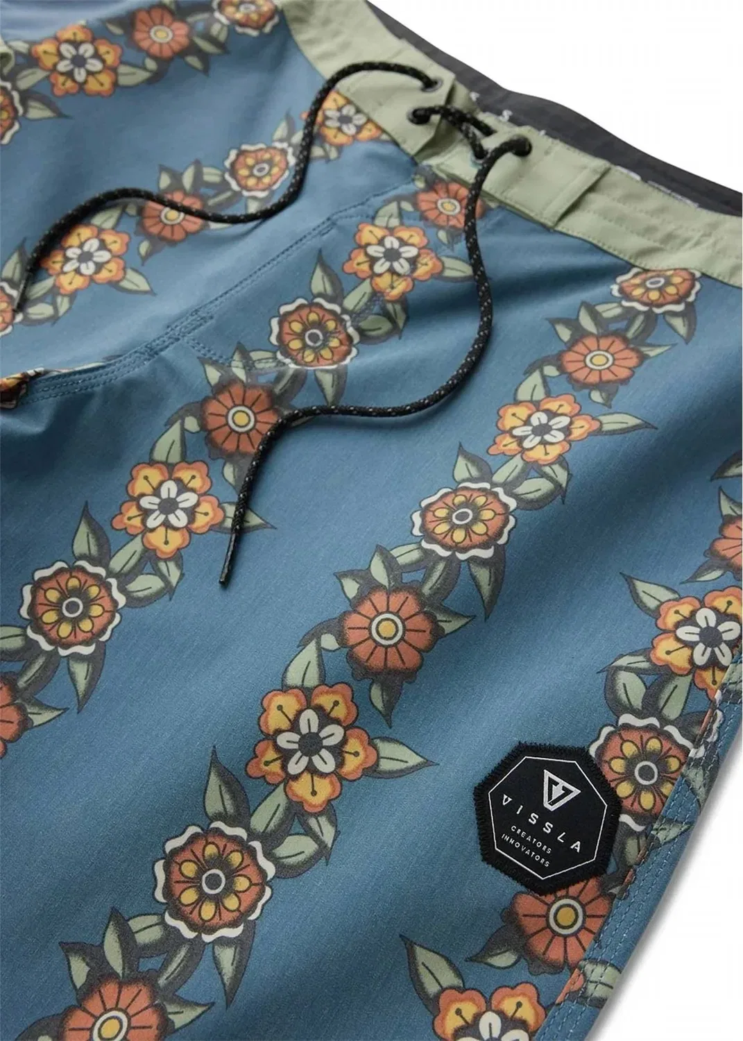 Детские шорты для мальчиков для плавания с принтом Ink Lines Boardshort VISSLA, Midnight — фото 4