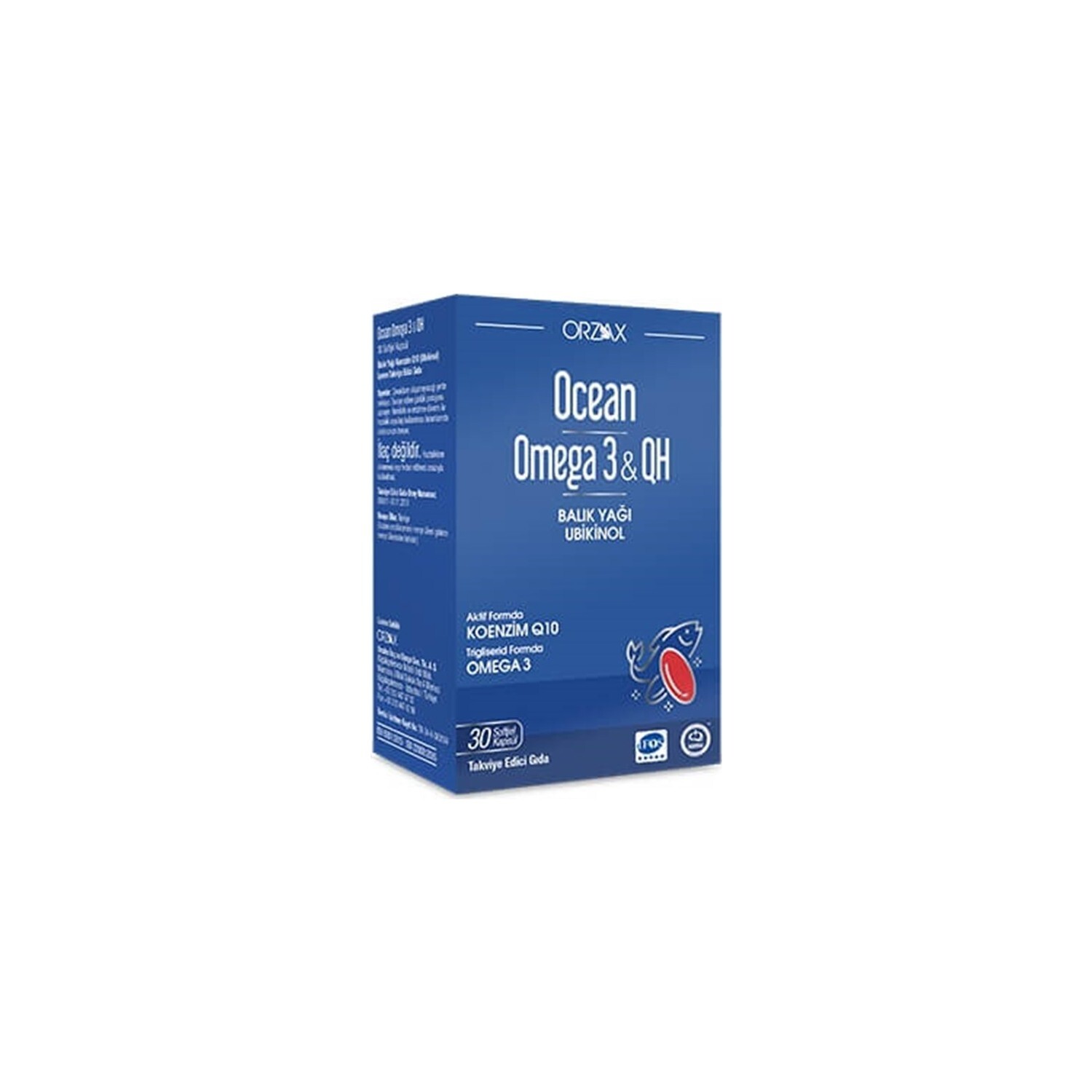 

Добавка Ocean Plus Omega 3 & Qh, 30 капсул