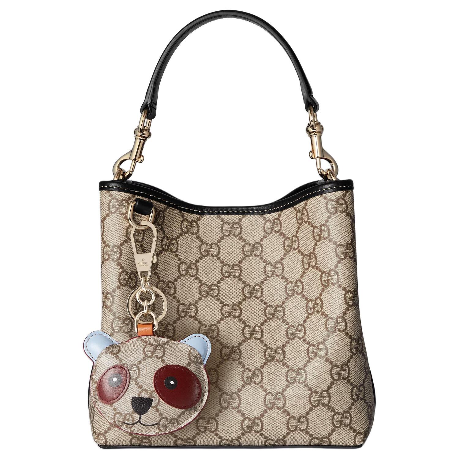 Женская мини-сумка через плечо GUCCI из лакированного холста — фото 2