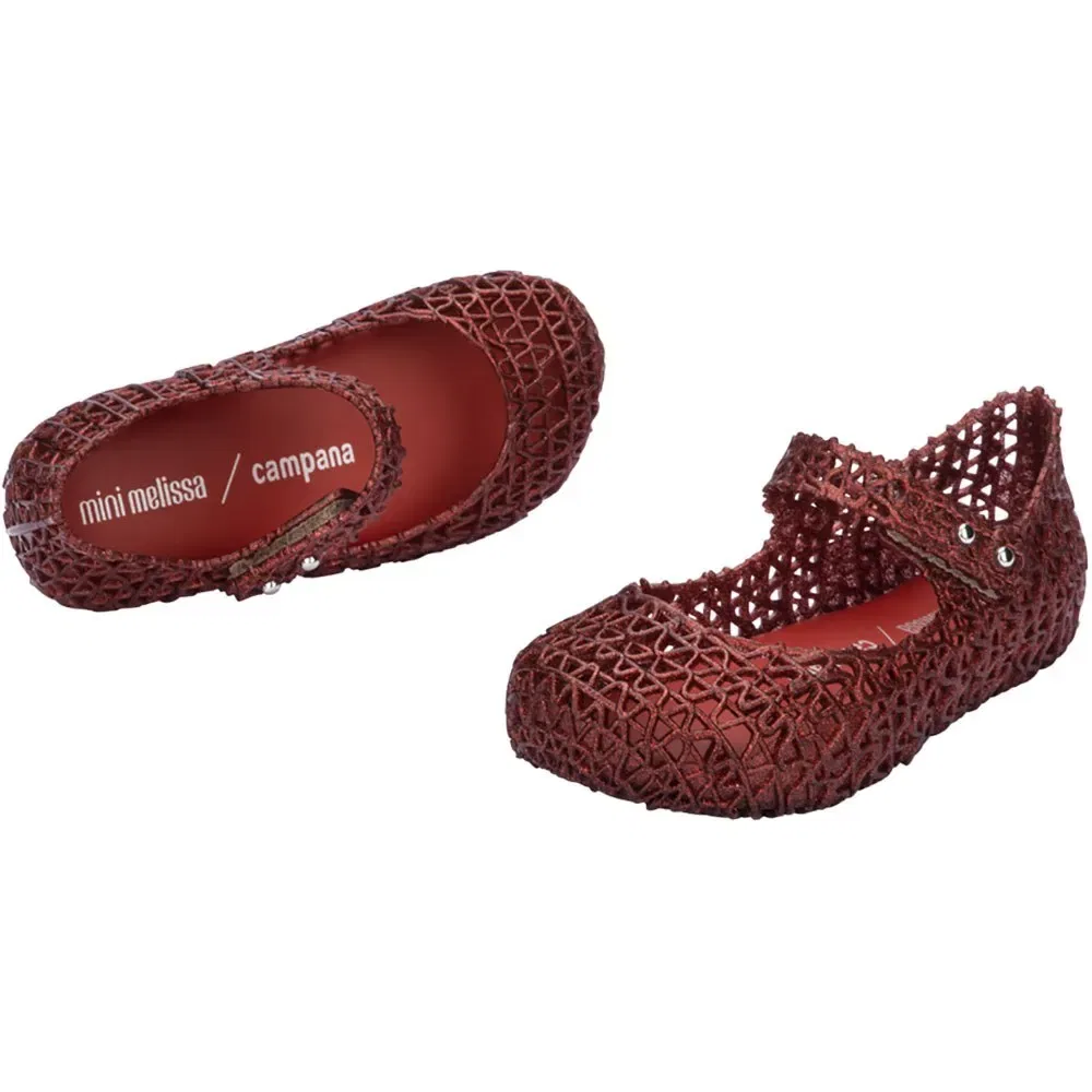 Балетки Melissa Mini Campana Papel Melissa, красный — фото 4