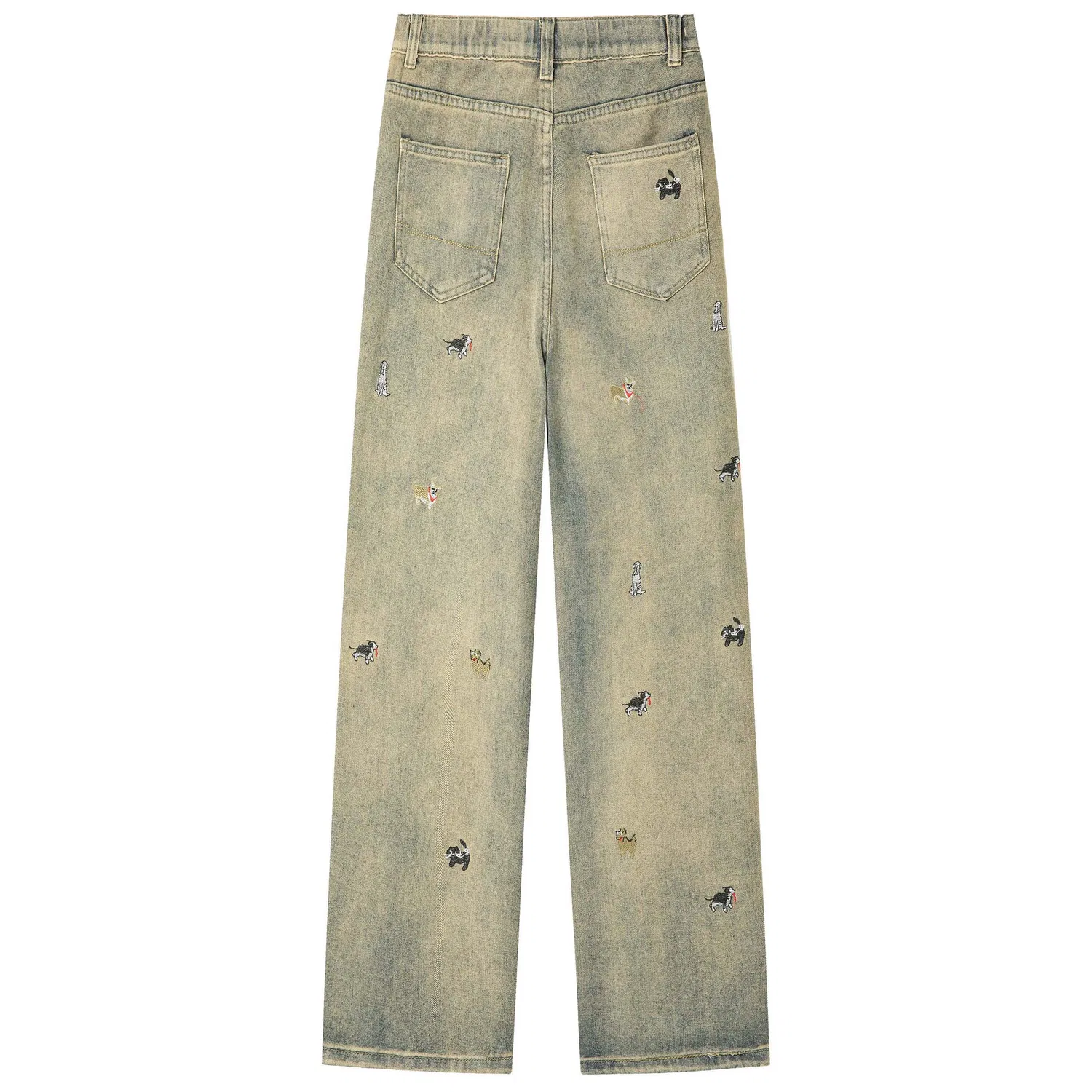 Детские джинсы прямого кроя Unisex Moderate Straight Fit Pants GWAF, Nostalgic Blue — фото 3