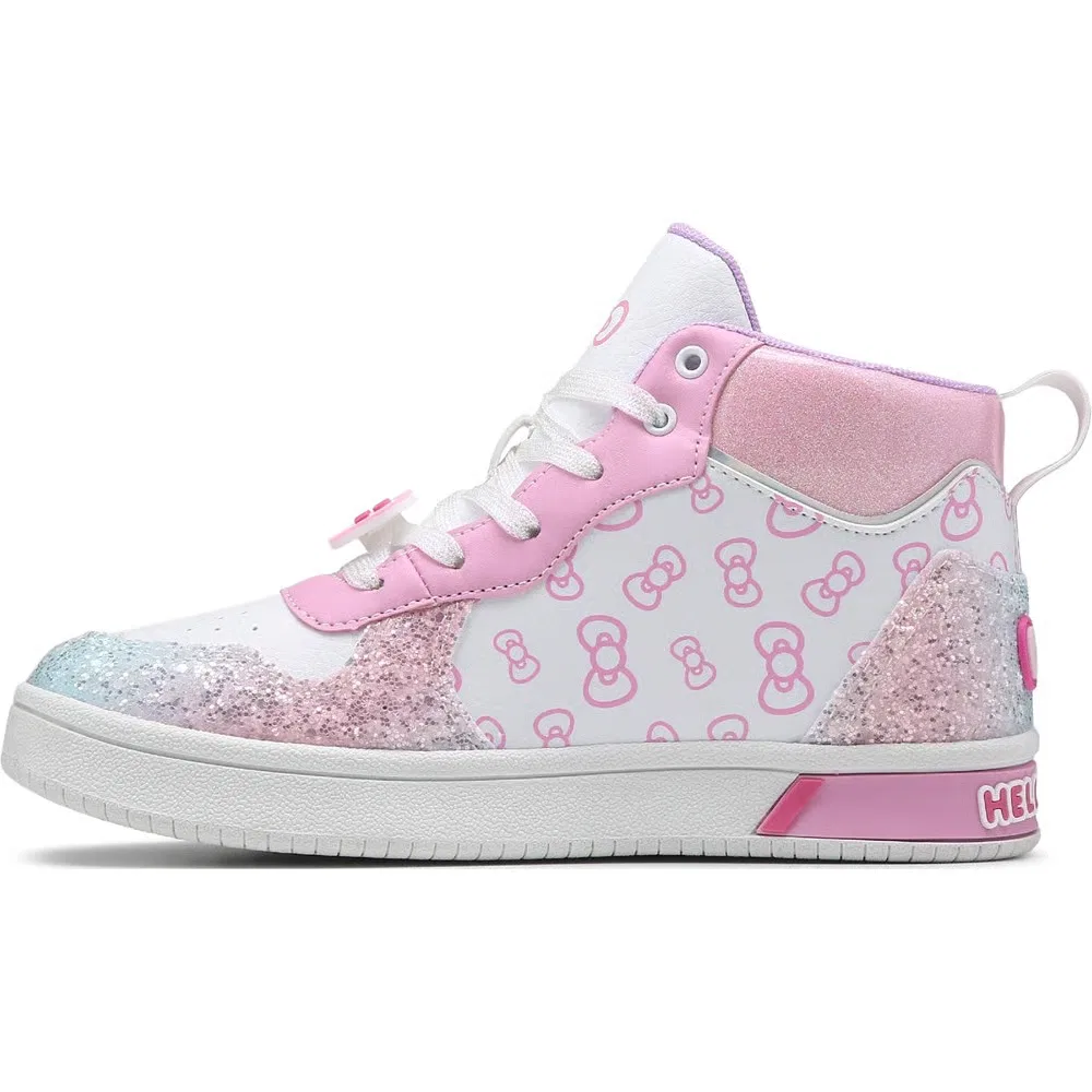 Детские высокие кроссовки Hello Kitty, Pink Glitter Multi — фото 3