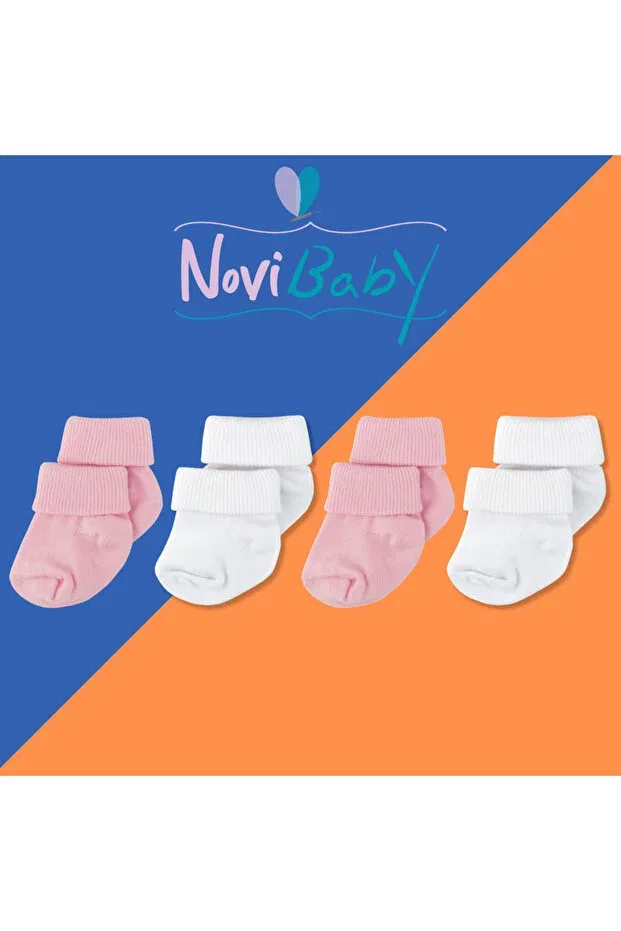 Детские носки для новорожденных хлопковые 4 шт Novibaby, Gh4 — фото 2
