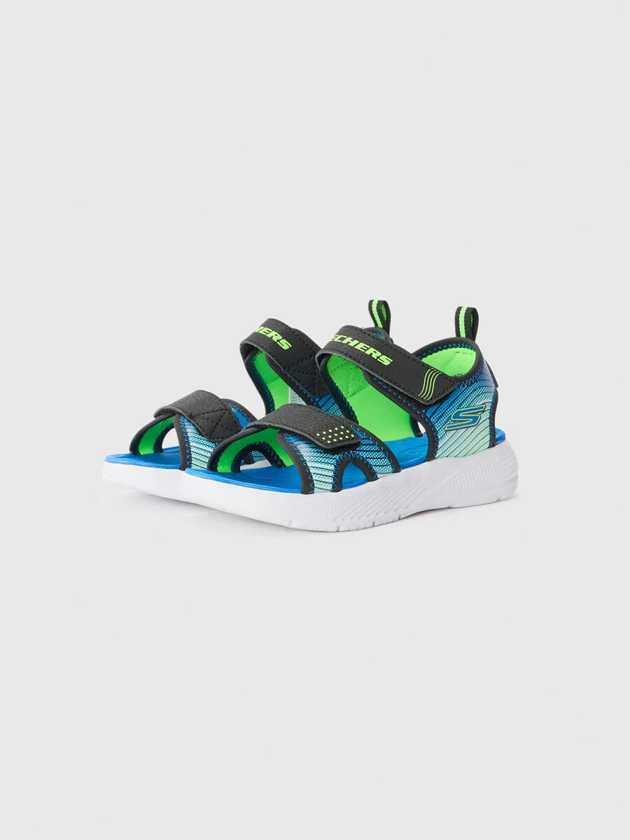 Сандалии SKECHERS 'MICROSPEC-SPLASH' черного цвета — фото 2