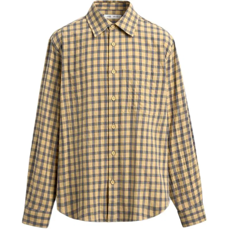 Мужская рубашка с принтом Butter ZARA, Butter