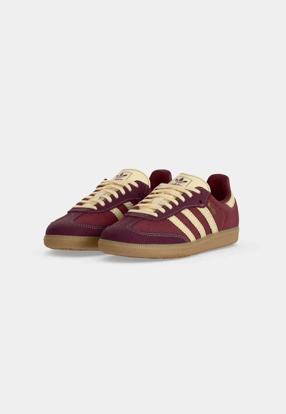 Samba og унисекс - кроссовки Adidas Originals, Shadow Red/Warm Vanilla — фото 3