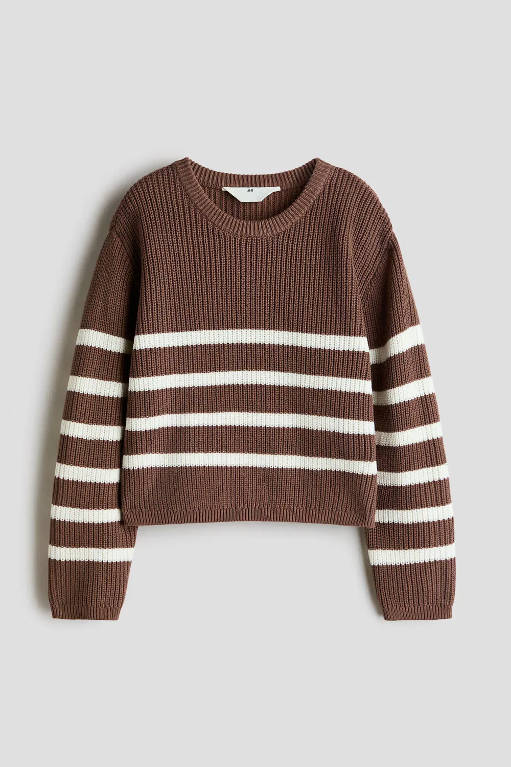 Свитер в рубчик H&M, Braun/Gestreift