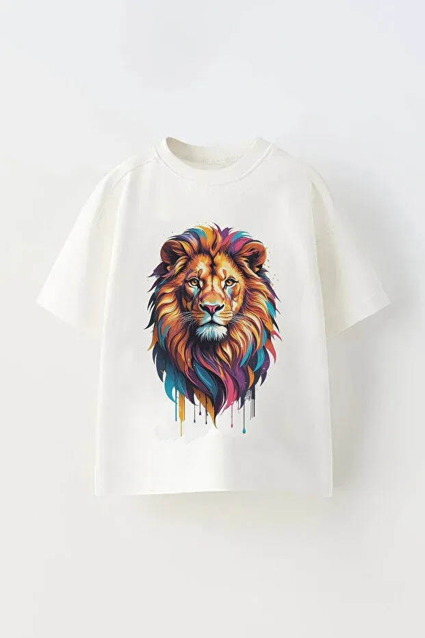 Детская футболка для мальчиков с принтом Lion C.C.L. Coccolin Kids Baby Clup, White