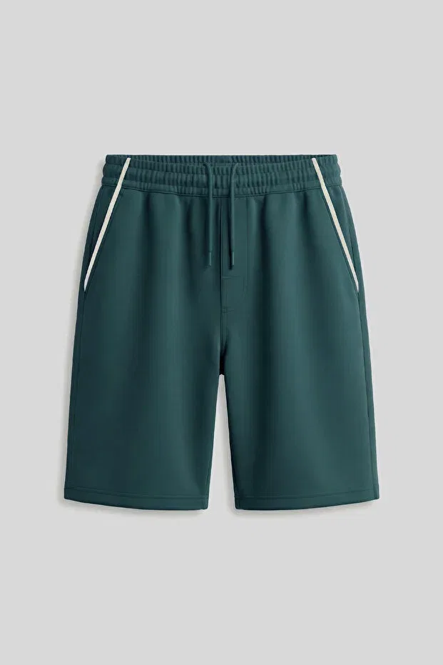Детские шорты для мальчиков с принтом Forest Green Standard Fit Basic Boys' Shorts Tommy Life, Forest Green