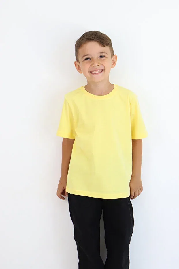 Детская футболка хлопковая Miababy, Sarı