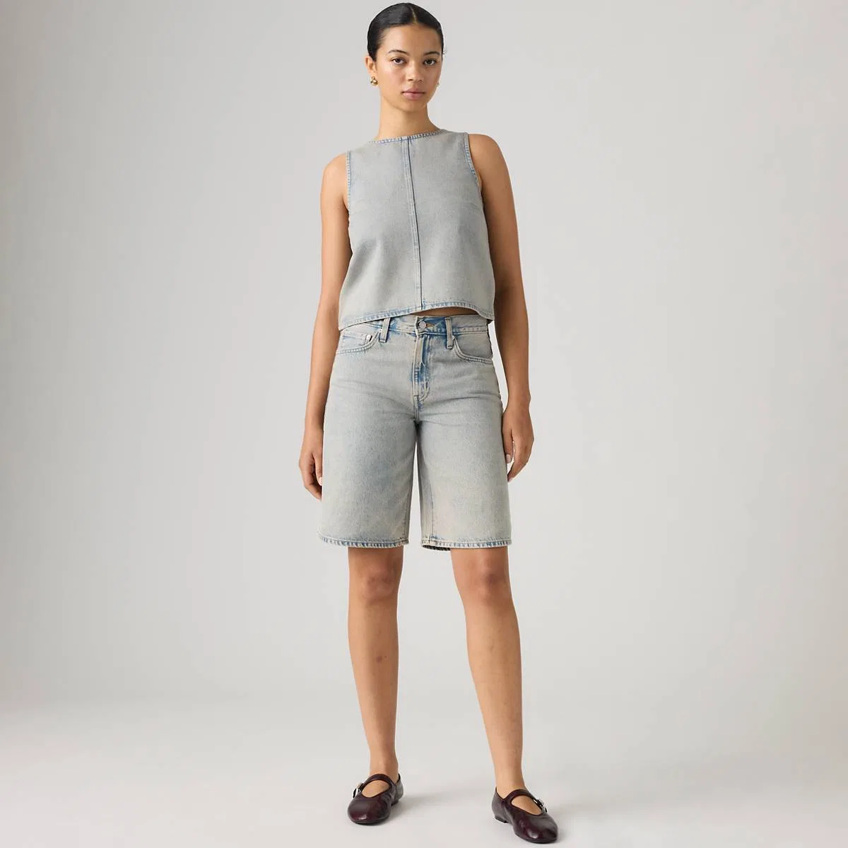 Джинсовая рубашка Levi's, Mine Time Shell - Grey — фото 2