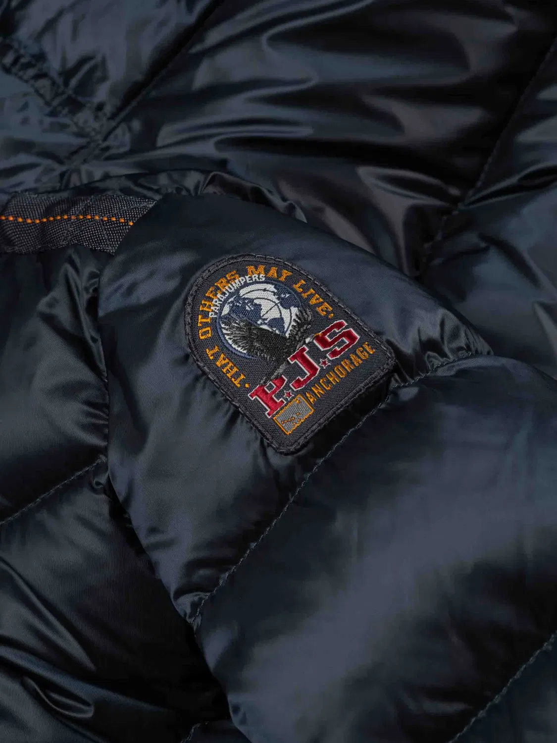 Стеганая куртка с нашивкой-логотипом Parajumpers Kids, синий — фото 2