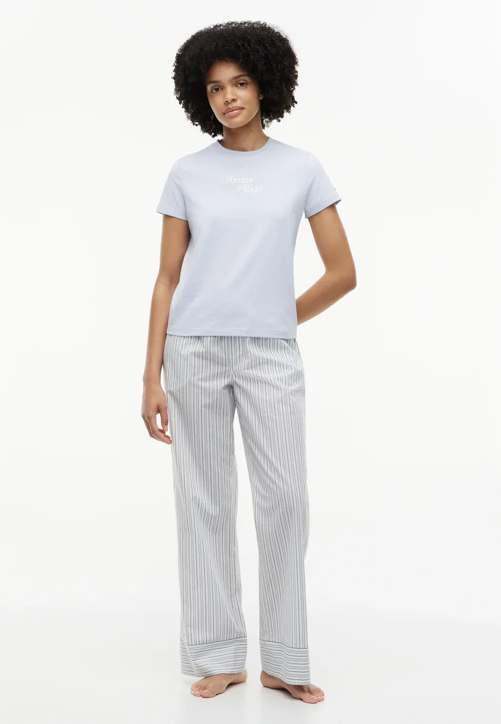 Комплект из 2 пижамных топов Tommy Hilfiger, Light Blue / White