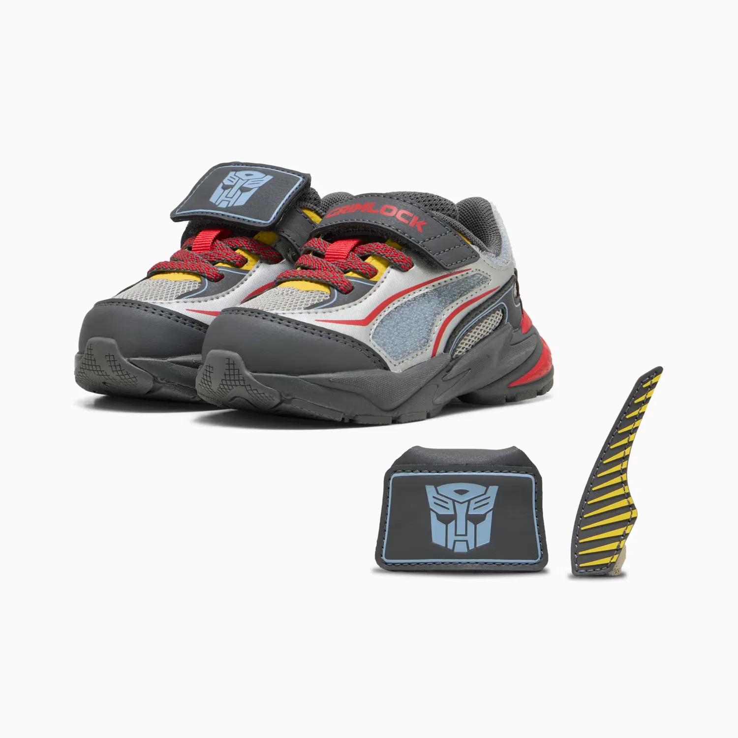 Удобные кроссовки для малышей Puma X Transformers Rs Surge, Gray Echo-Moody Gray — фото 2