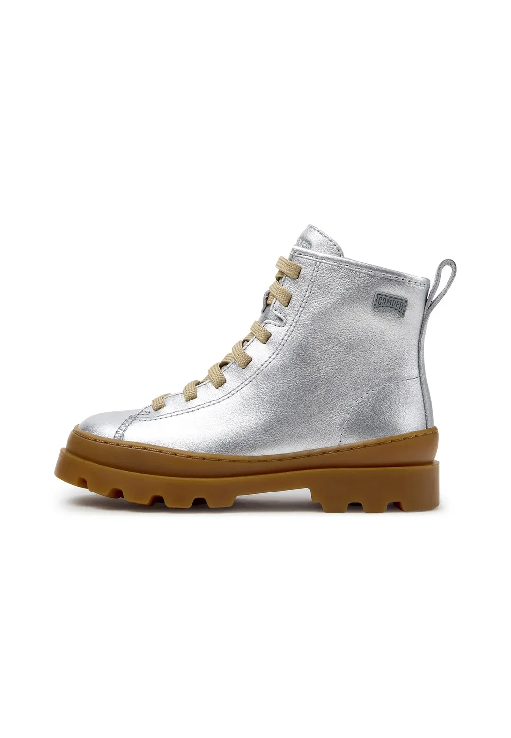 Детские ботильоны Brutus на шнуровке Camper, Silber Coloured