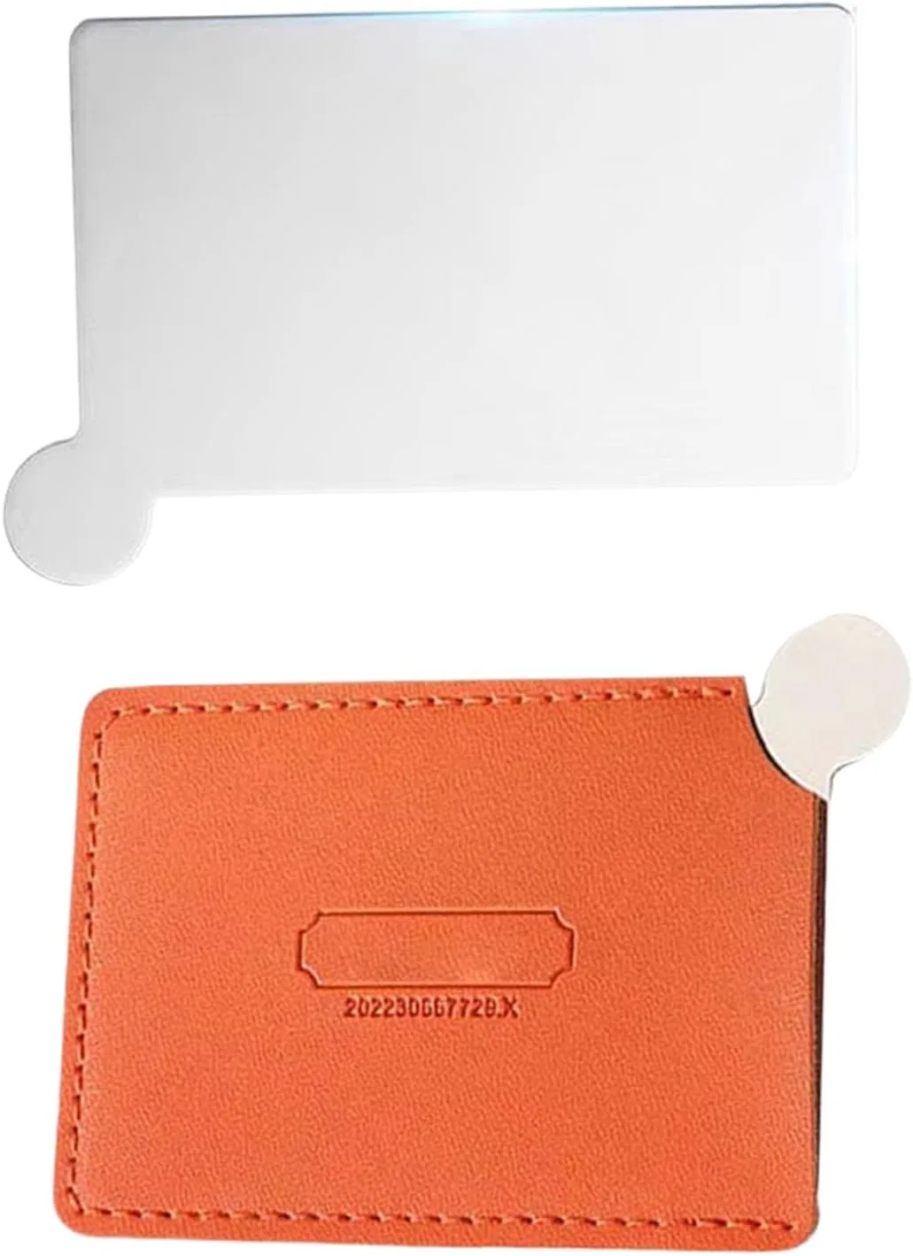 Компактное зеркало с чехлом из PU-кожи, Orange Generisch