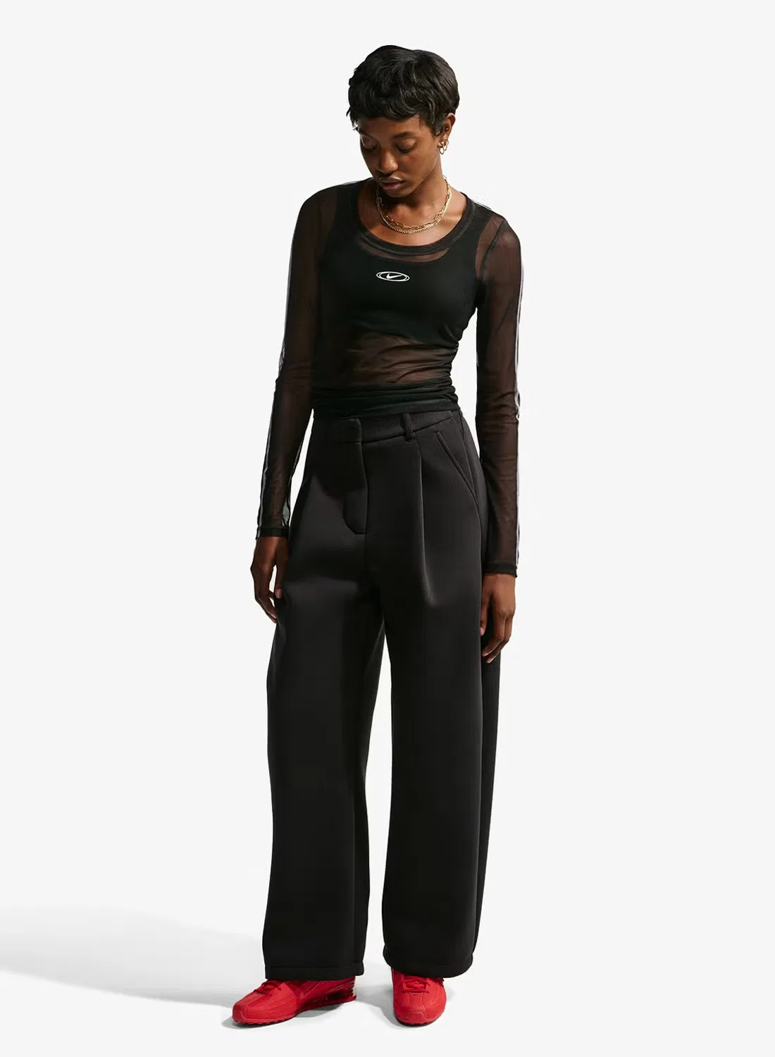 Футболка с принтом Street sheer Nike, черный