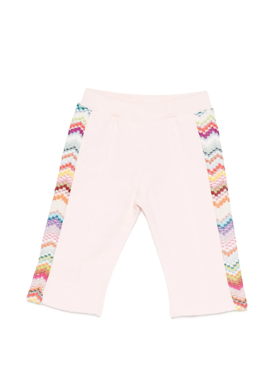 Брюки с вышитым логотипом Missoni Kids, розовый