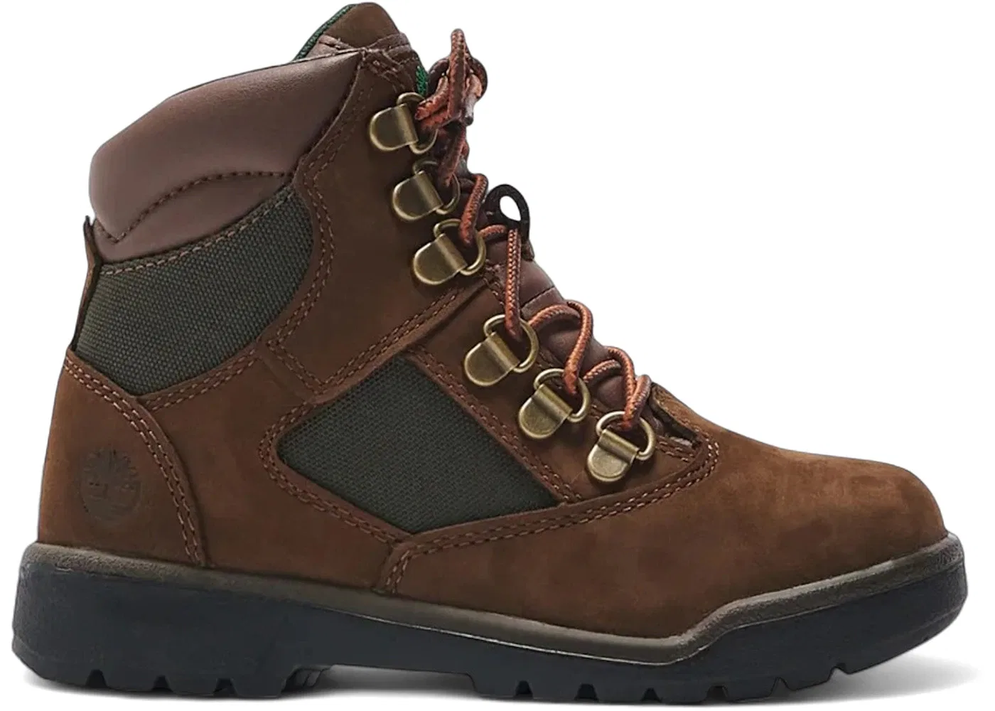 Детские ботинки Timberland 6" Field Boot, Medium Brown Dark Olive