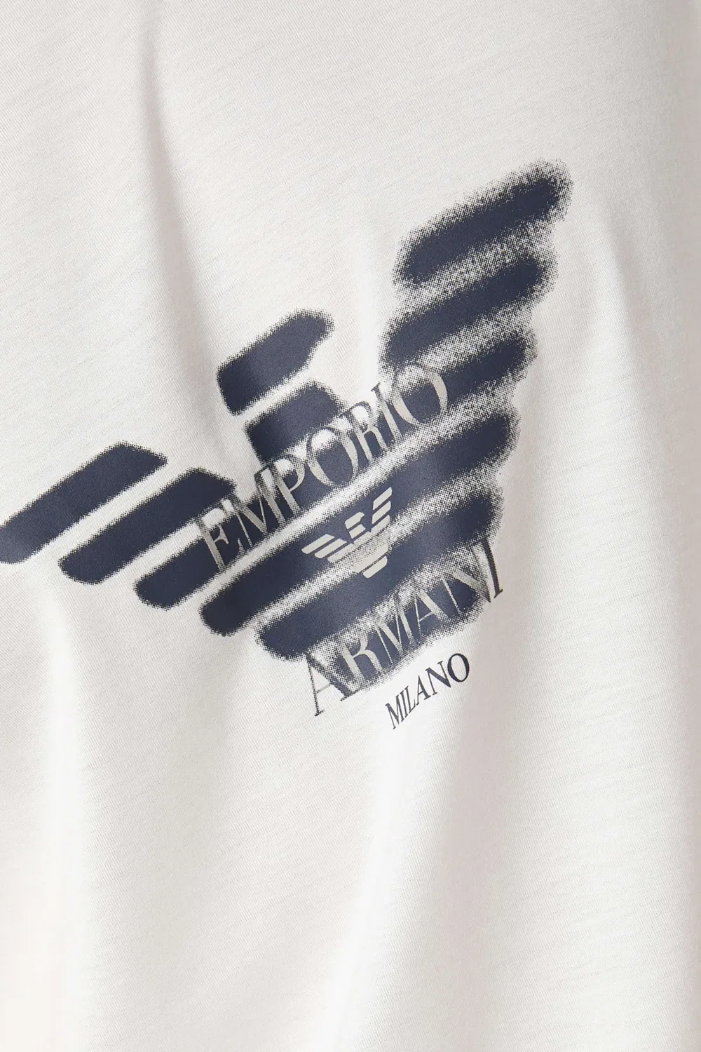 Футболка с коротким рукавом с принтом Graffiti Logo Emporio Armani, белый — фото 4
