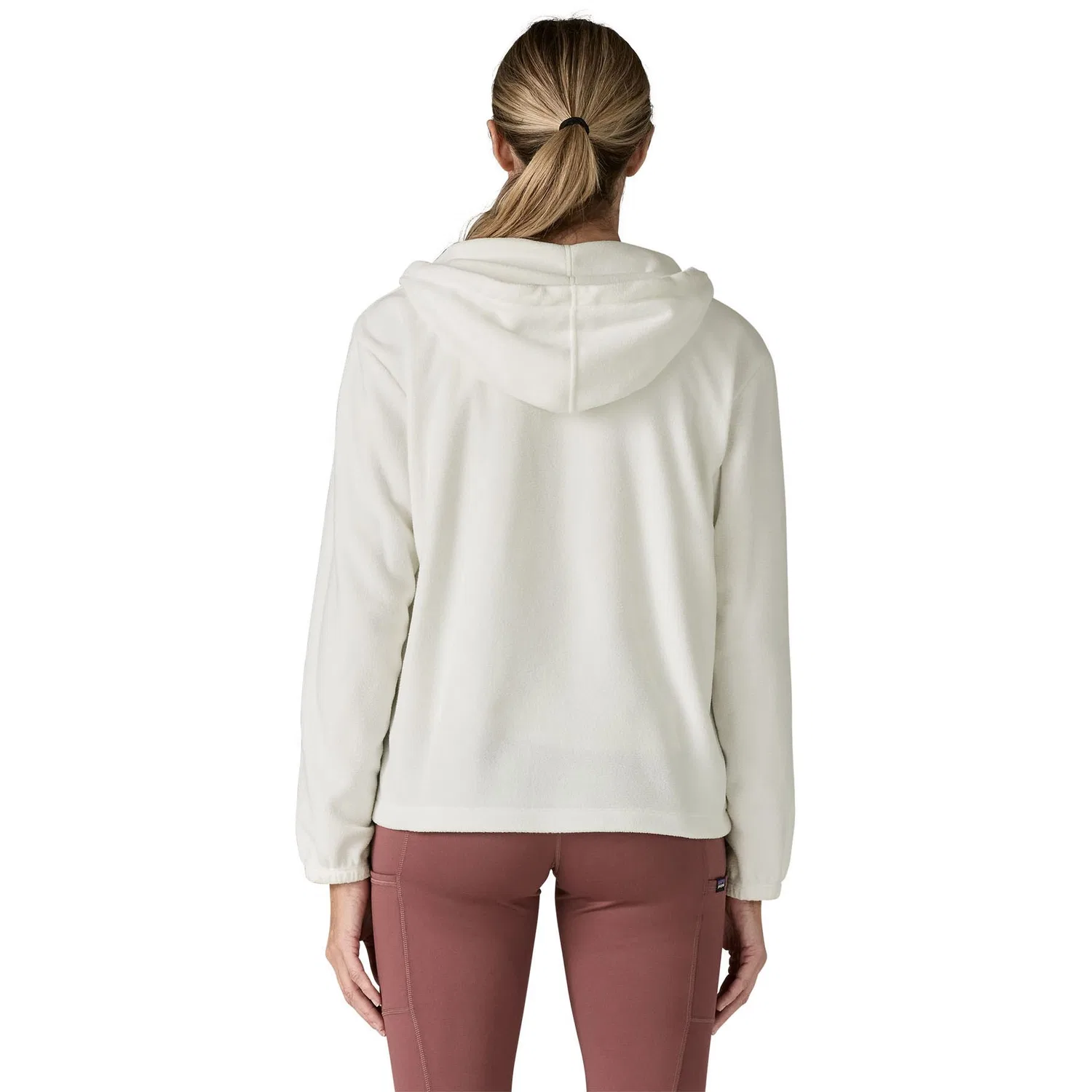 Худи на молнии с капюшоном из микрофлиса Micro D Fleece Patagonia, Birch White — фото 3