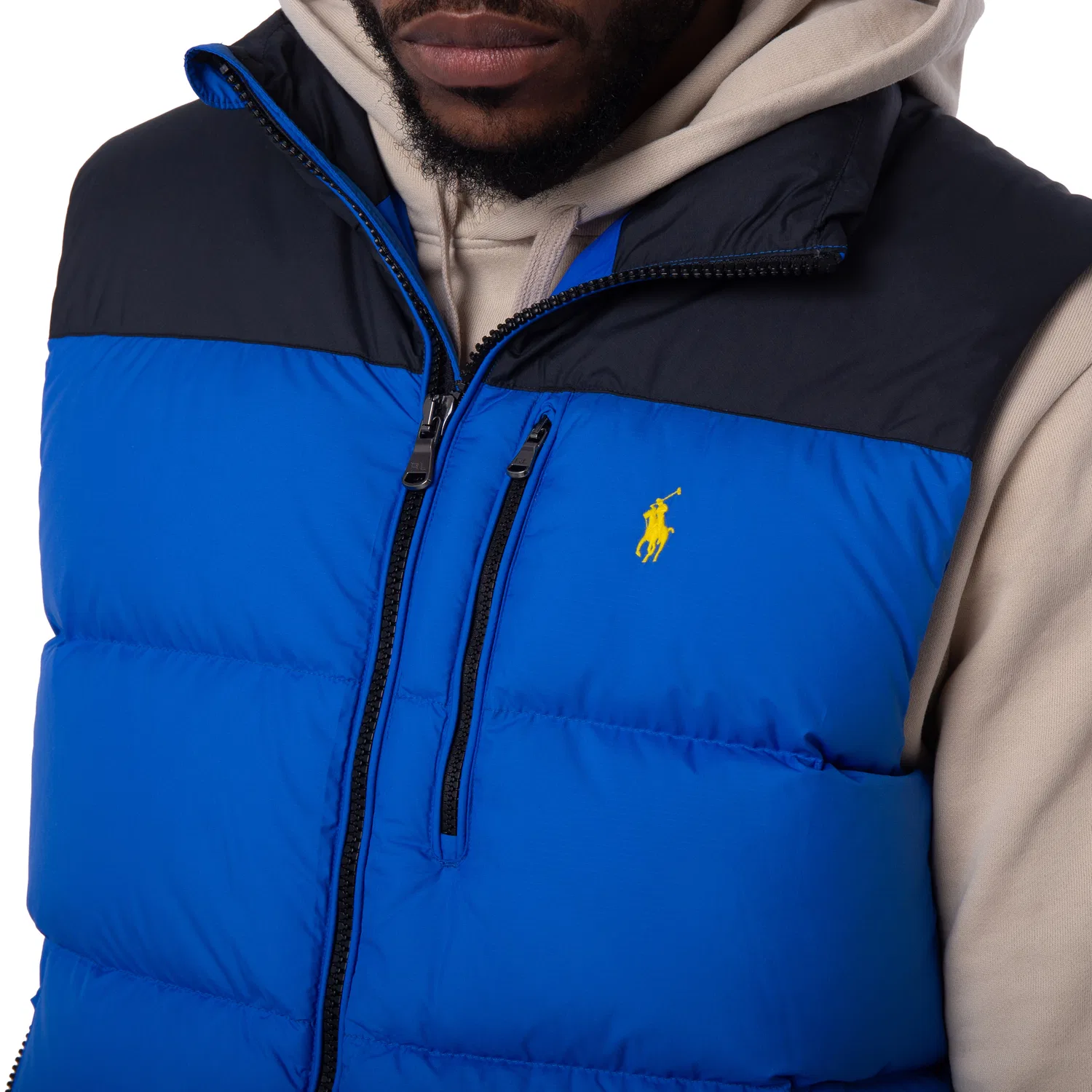 Жилет стеганый с цветовой блокировкой Gorham Polo Ralph Lauren, Heritage Blue/Polo Black — фото 2