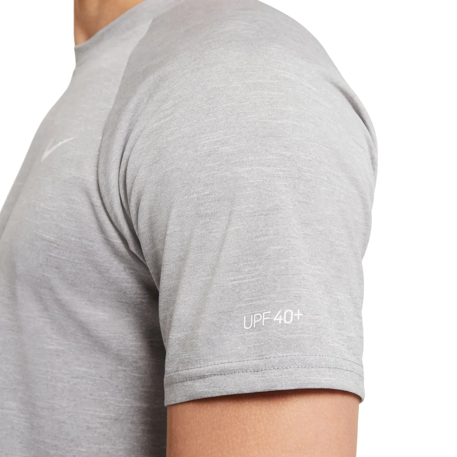 Мужская футболка Swim Hydroguard Essential Dri-FIT UV T-Shirt 'Particle Grey' Nike, Particle Grey — фото 3