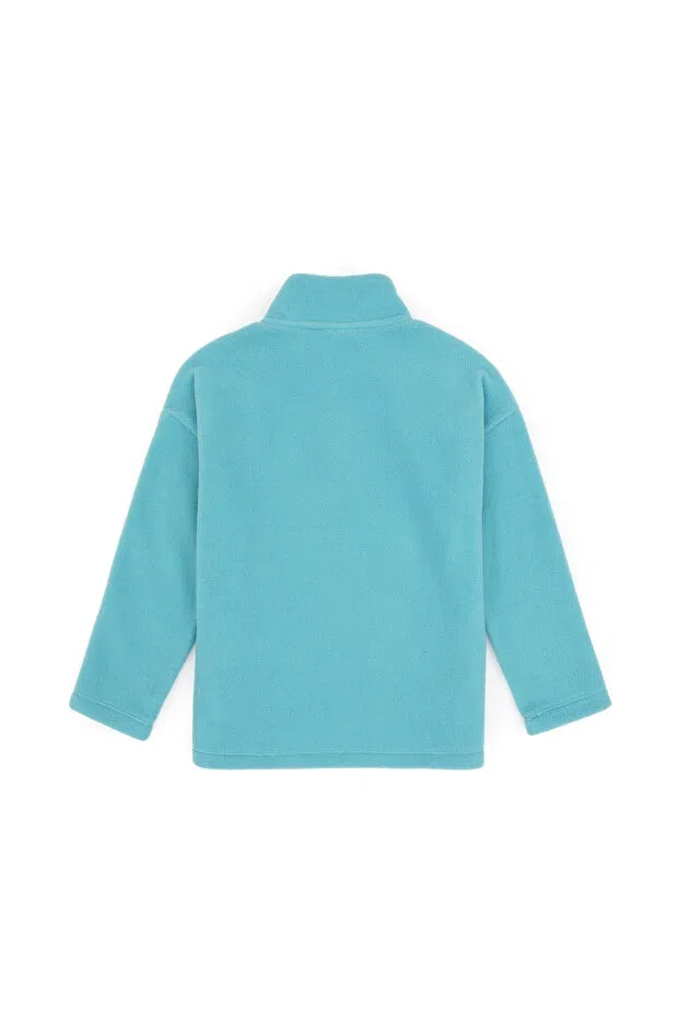 Детское для мальчиков свитшот на молнии U.S. Polo Assn., Dark Mint — фото 2