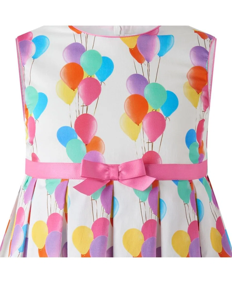 Платье с принтом Balloon Pleated Rachel Riley, Pink — фото 3