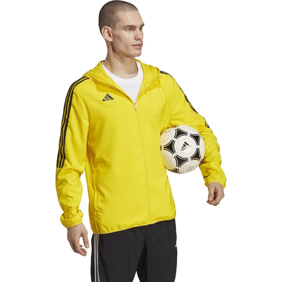 Ветровка мужская с капюшоном adidas Tiro 23 League, Желтый — фото 3