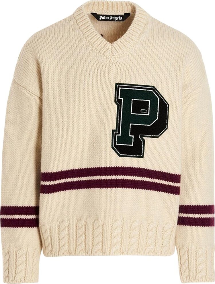 

Свитер Palm Angels College V Neck Sweater 'Butter/Purple', фиолетовый