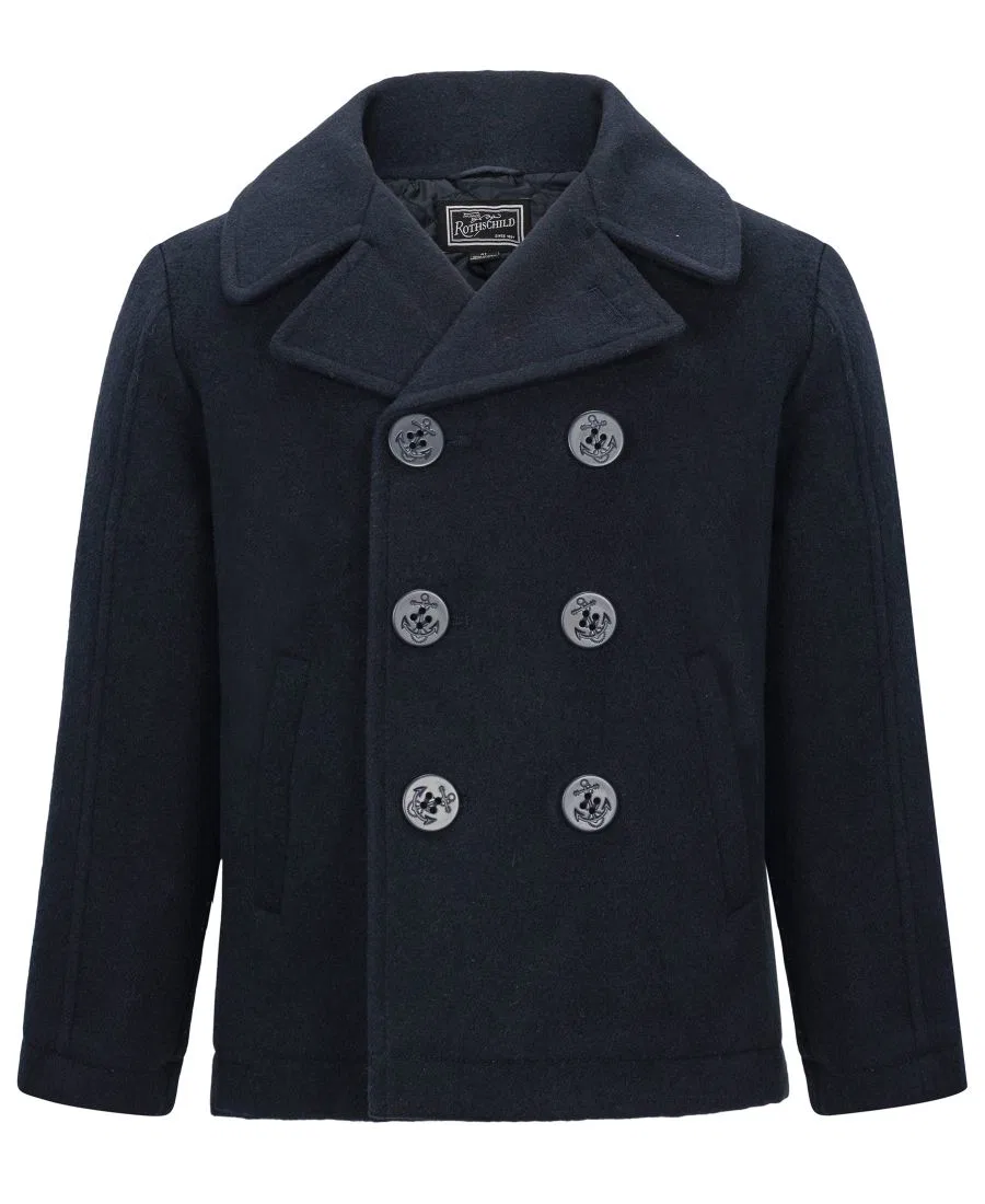 Пальто с капюшоном и застежкой на пуговицы, модель Iconic Toggle Coat S Rothschild & CO, Dark Navy