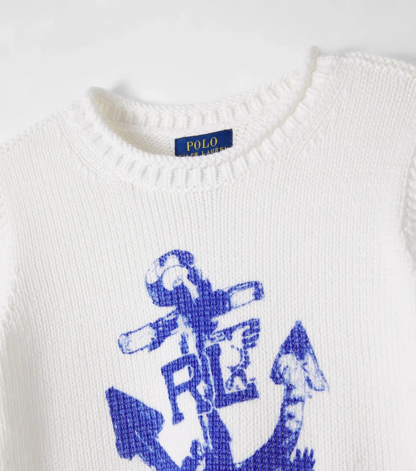 Свитер хлопковый Polo Ralph Lauren Kids, Cream Multi — фото 3