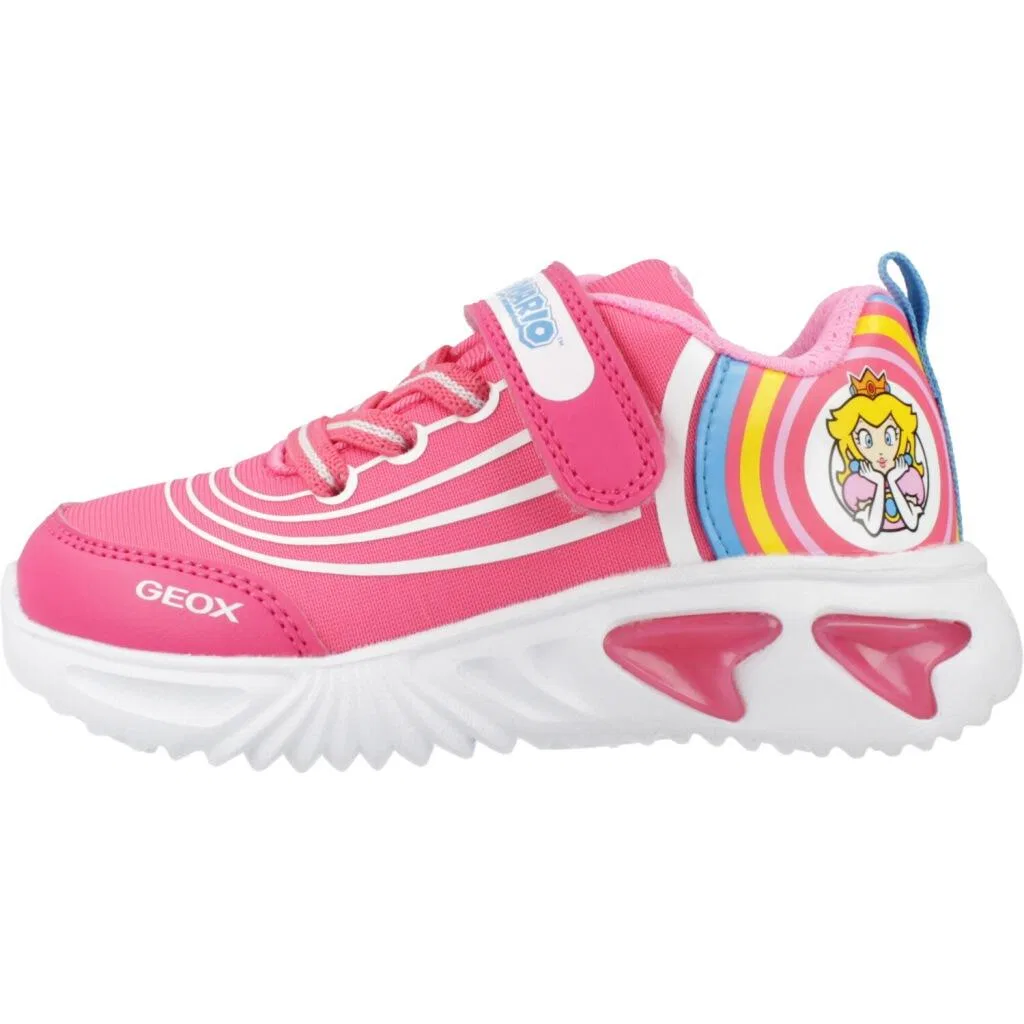 Детские кроссовки для девочек с вентиляцией Geox Assister, Rosa Fuchsienrosa — фото 2